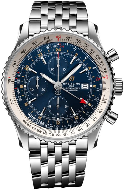 a24322121c2a1 Breitling Navitimer 1 Chronograph GMT 46 Mens 